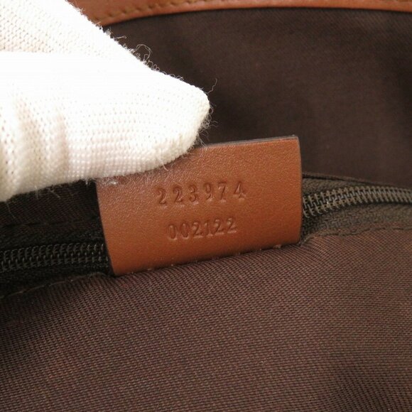 GUCCI Brown Leather Bag - Picture 10 of 11